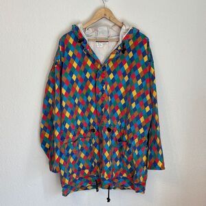 Vintage Rare Corniche Anatomically Contoured Cotton Hooded Denim Jacket Large